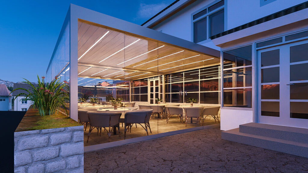 commercial pergola