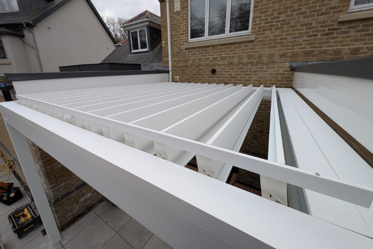 White roof Pergola