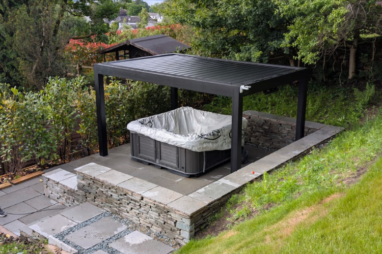pergola over hot tub